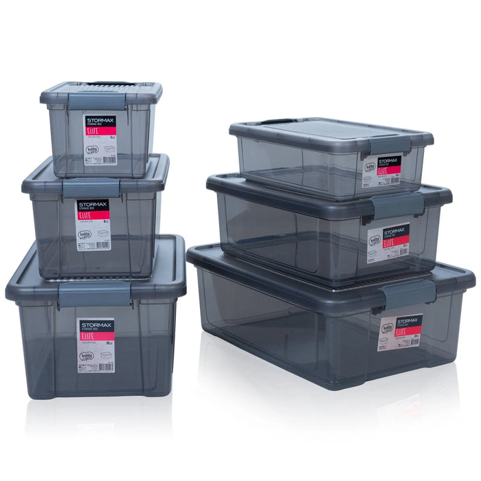 12 Litre Stormax Elite Plastic Box with a Clip on Lid Hobby Life