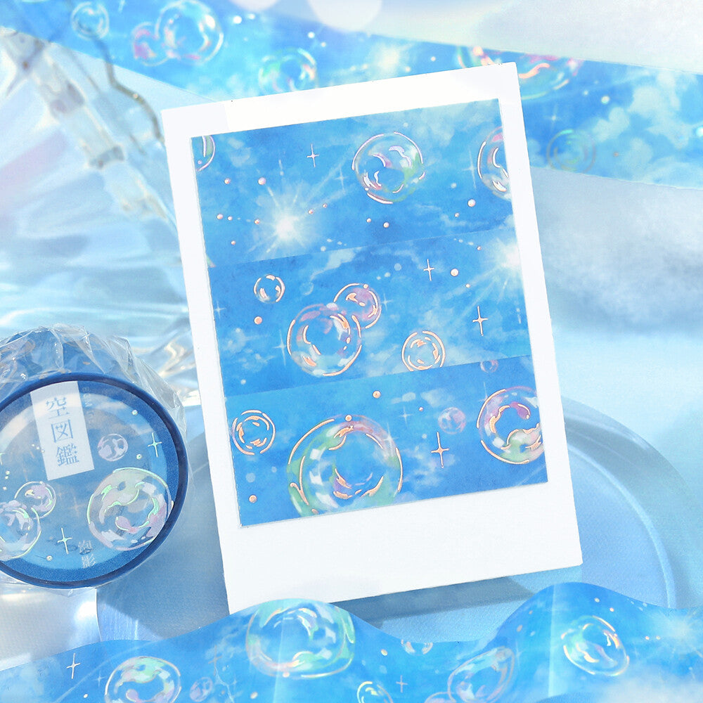 BGM Clear Tape - Foil Stamping Life - Sky Encyclopedia - Bubble Dream