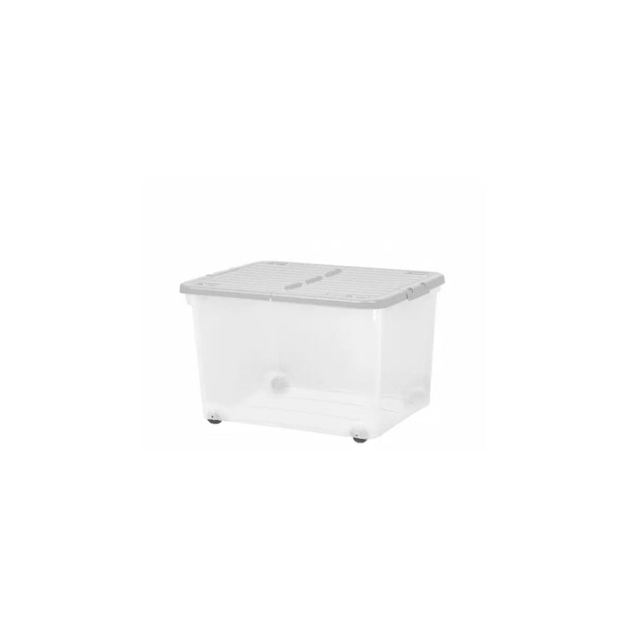 44 Litre Box with Wheels and Folding Lid Wham Storage