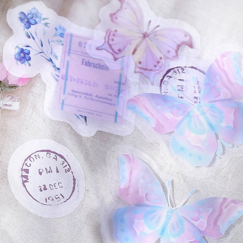 BGM Deco Sticker - Clear Seal - The Museum - Butterfly Dream
