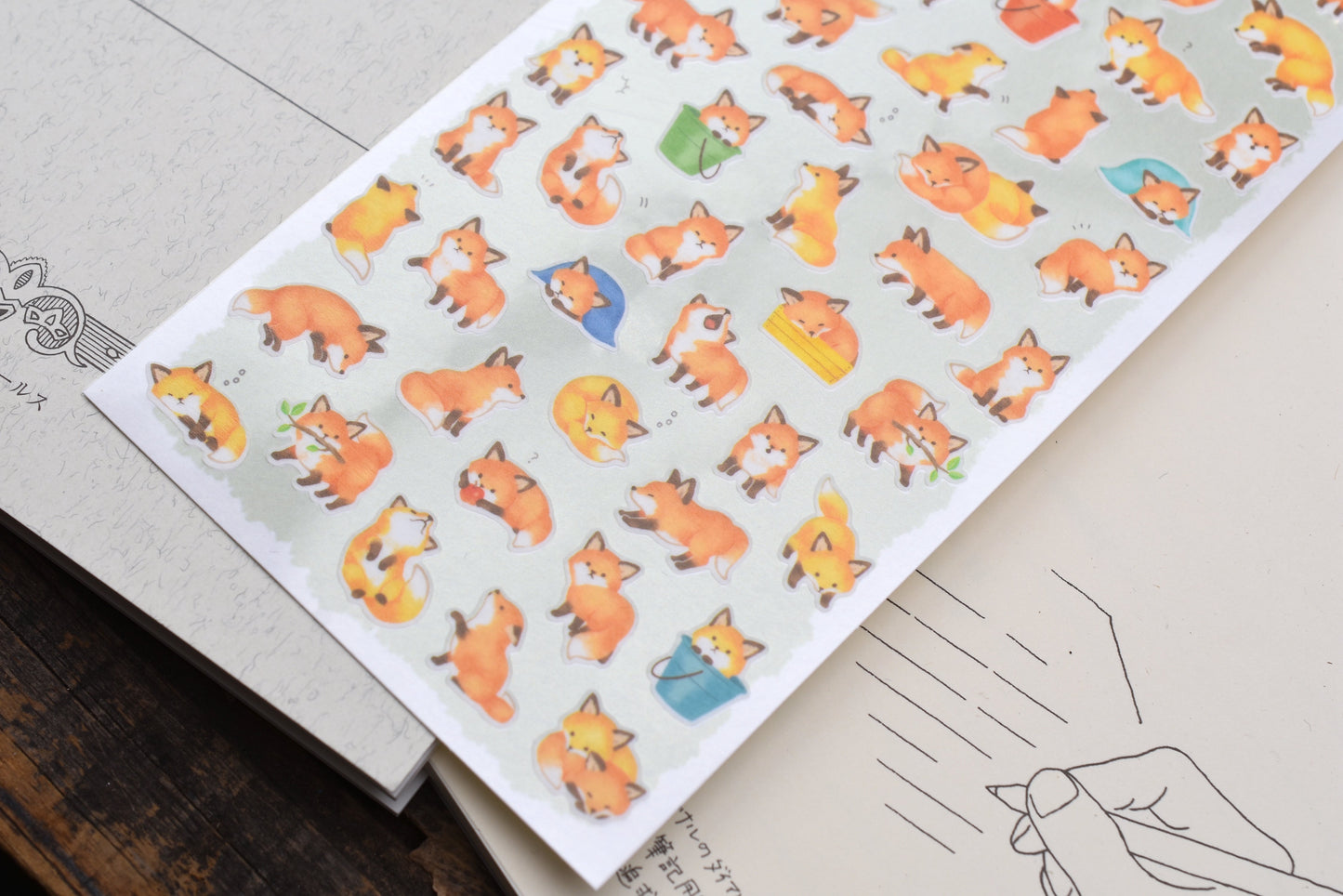 Chunky Animals Washi Stickers - Fox