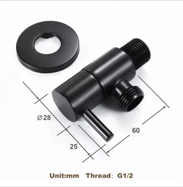 Brass Angle Valve Water Heater Toilet Inlet Valve Bidet Toilet Attachment Shower Shut Off Valve