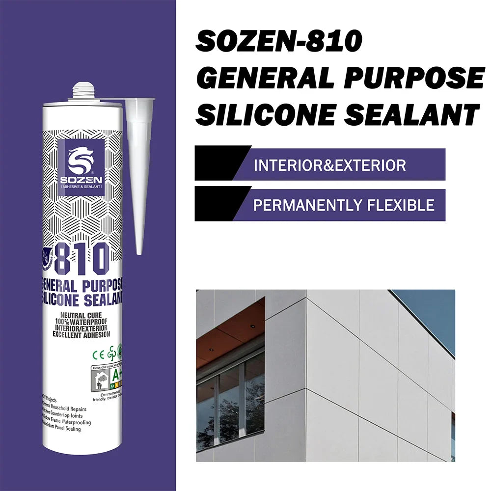 100% Waterproof Neutral Quick Drying Universal GP Silicone Sealant for Construction Indoor & Outdoor PVC Panel