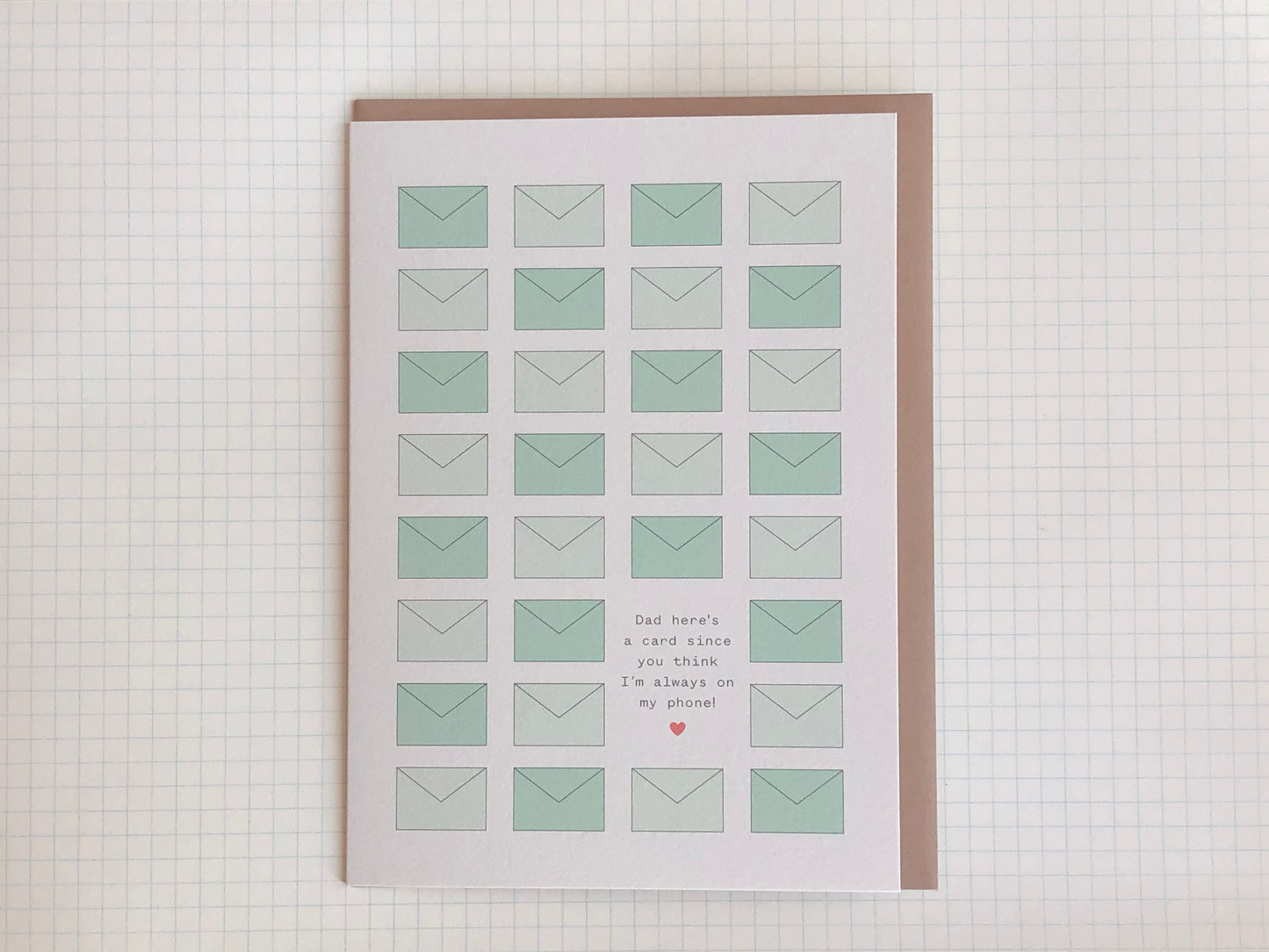 Dad Always On the Phone Card