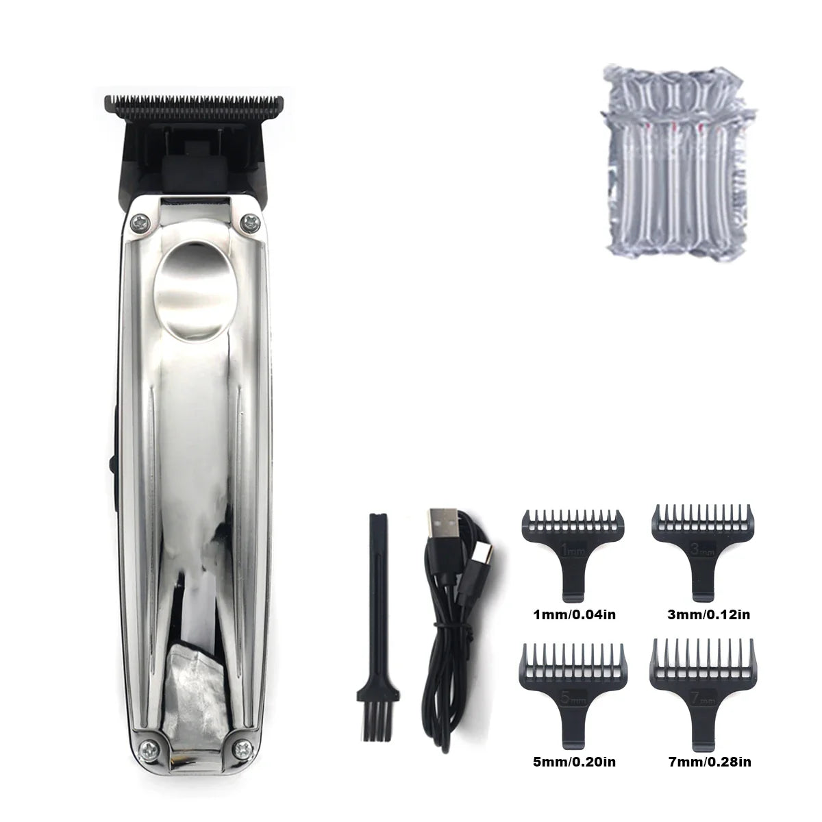 Beard Trimmer for Men with DLC Blade T-Blade Zero Gapped 8000RPM 5W Low Noise Cordless Professional Hair Trimmer Machine Barber