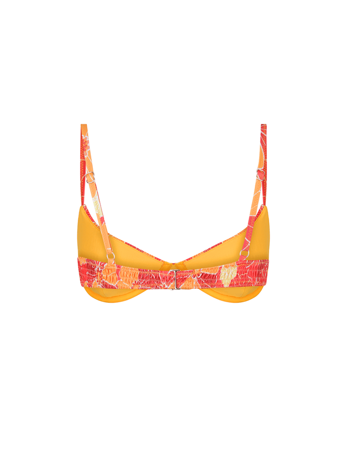 Angie Top / Retro Floral Smocked - Kotomi Swim