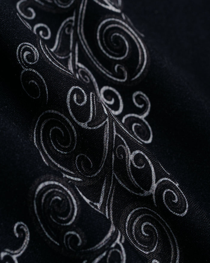 lost & found Bather Bather Black Fiesta Camp Shirt