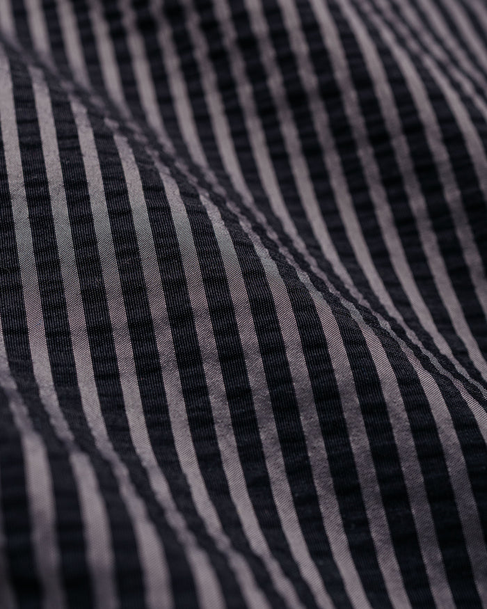 Bather Black Seersucker Modern Trunk