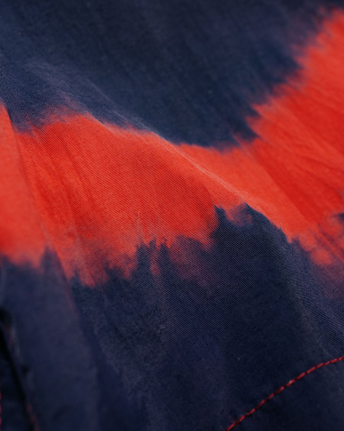 Bather Caeterpillar Over Dyed Indigo Red Swim Trunk
