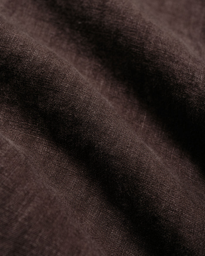 lost & found Bather Bather Espresso Linen Camp Shirt
