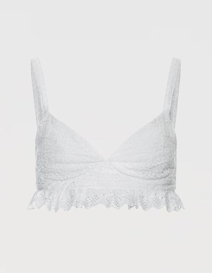 Buy Broderie Anglaise Bra Top β Tops by Ksenia Schnaider | Ethical & Sustainable Fashion