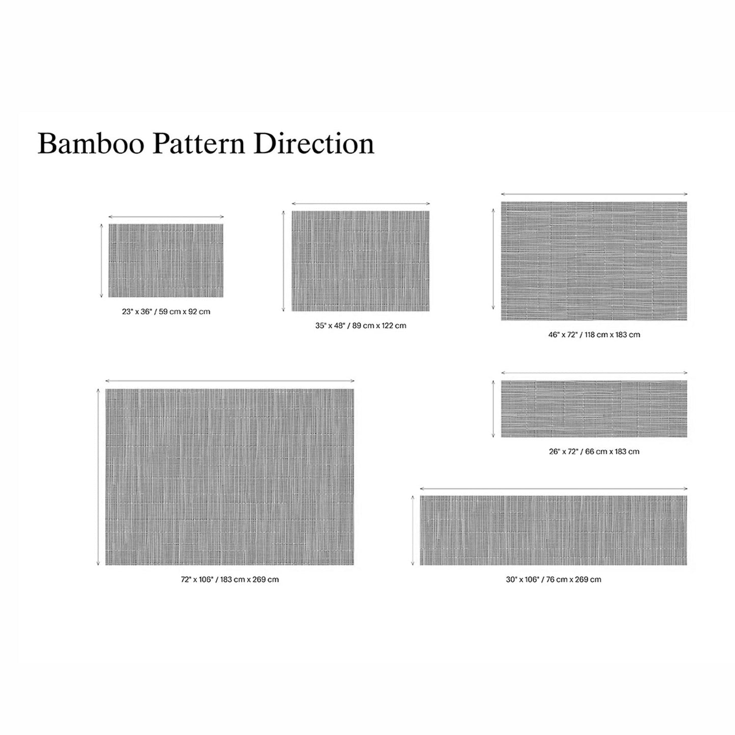 chilewich | woven floormat 59x92cm (23x36") | bamboo fog