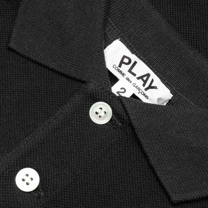 Comme Des Garcons Kids For Children Polo Shirt - Black
