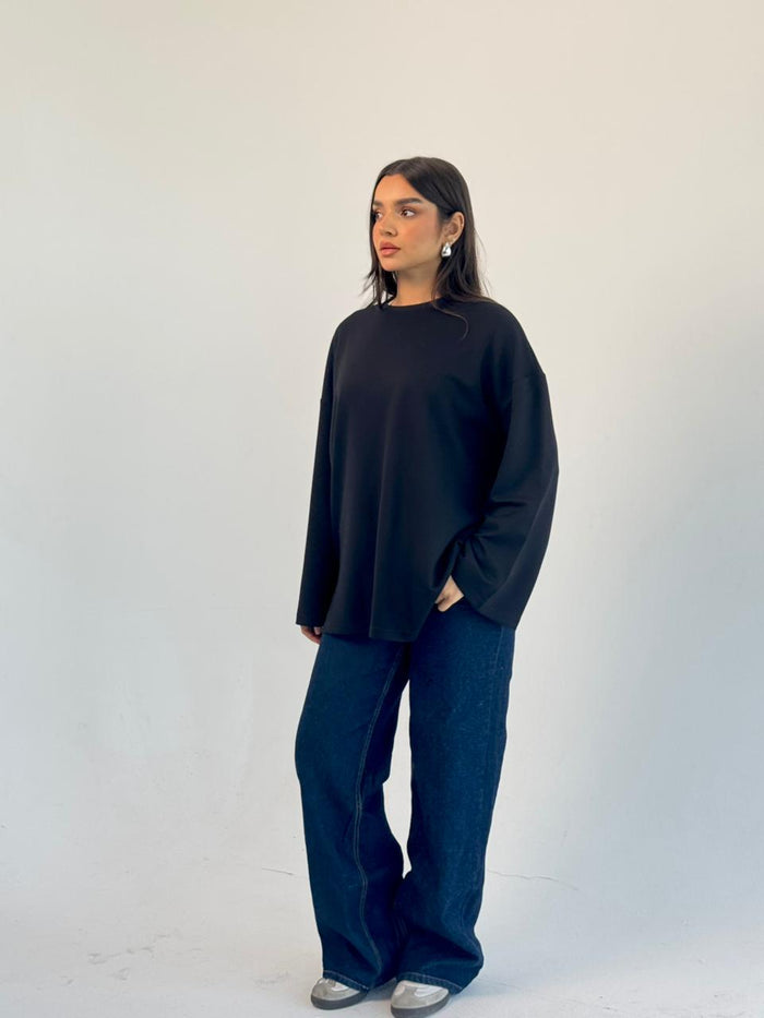 Daily Comfort Blouse - Black