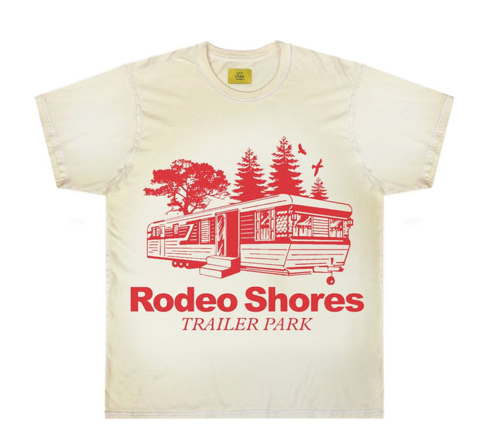 Diet Starts Monday Rodeo Tee - Antique White/Red