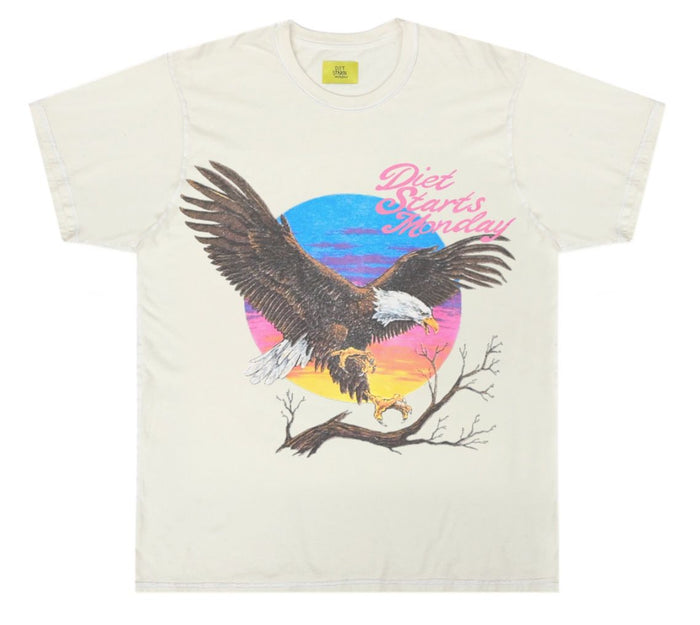 Diet Starts Monday Sunset Tee - Antique White