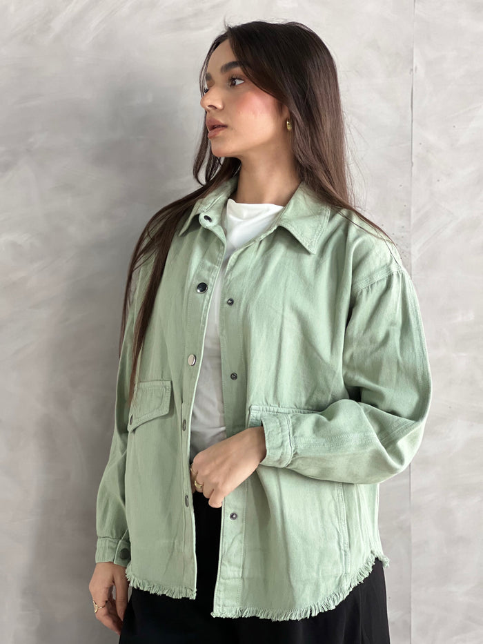 Ease Summer Oversized Jacket-Mint
