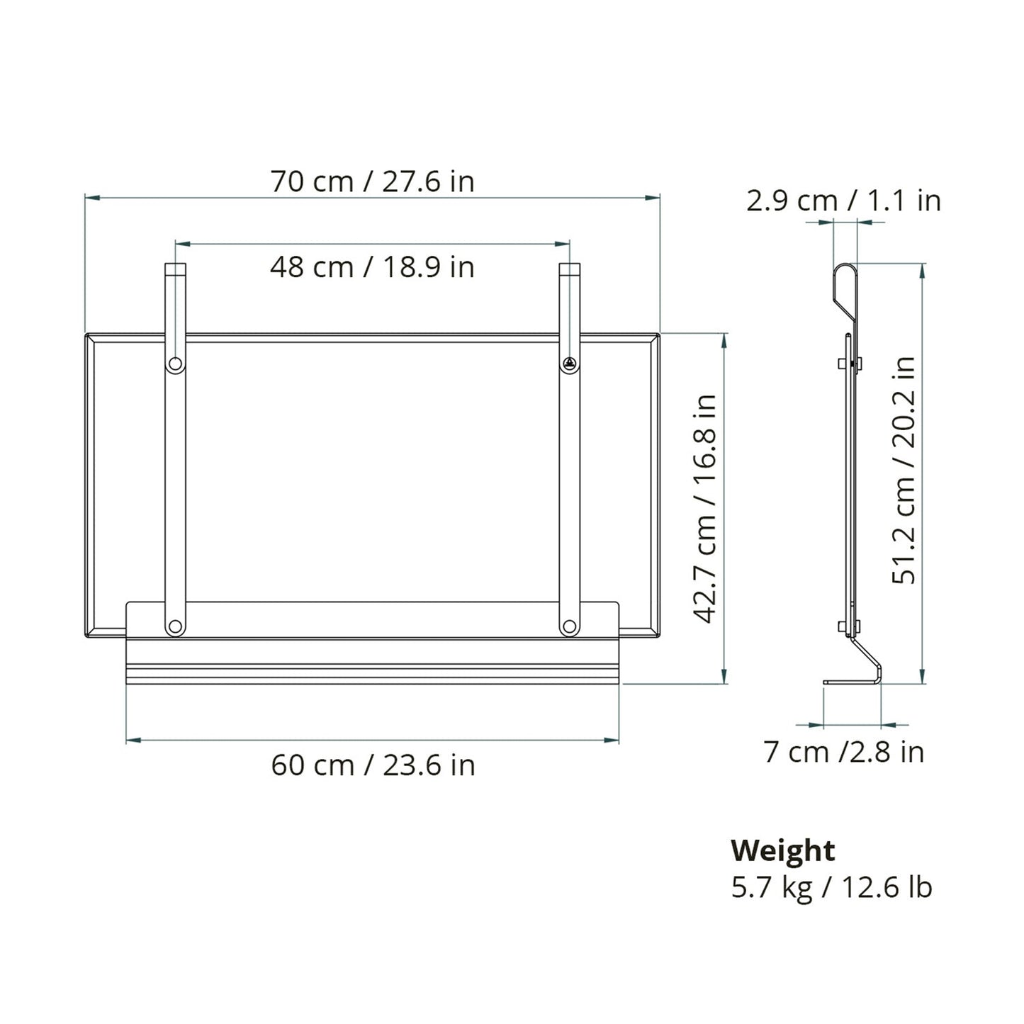 eldvarm | emma fireplace screen | noir 70