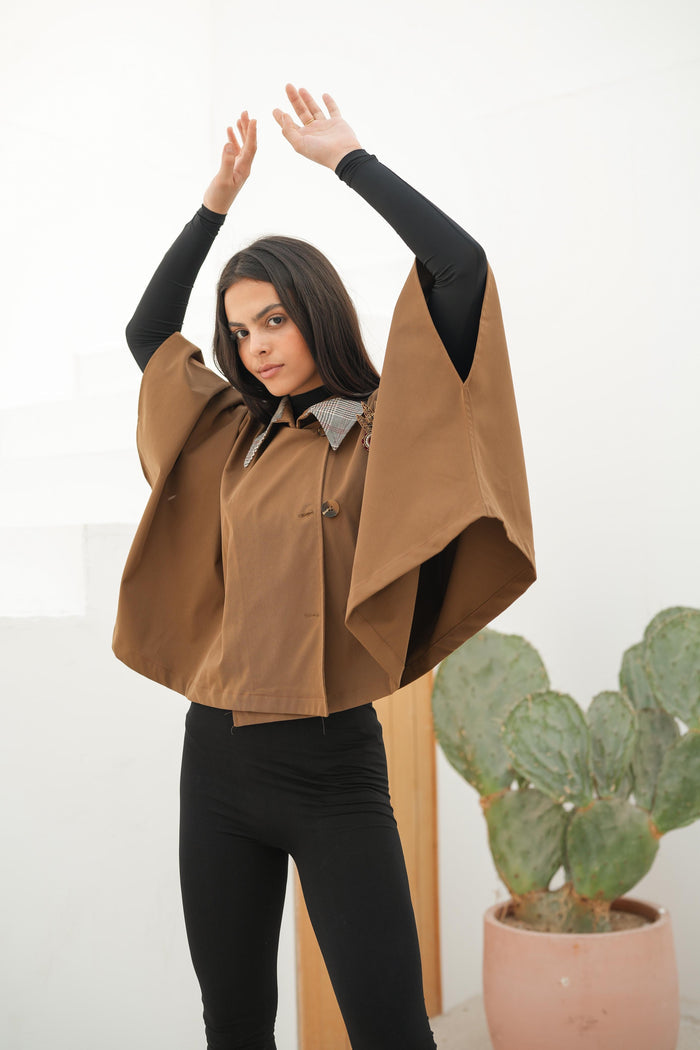 Flare blouse - Brown