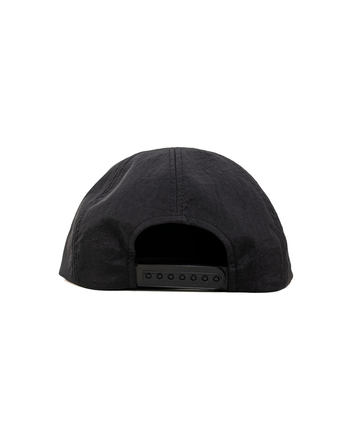 Found Feather 5 Panel Snap Back Nylon Dyed Tusser Black