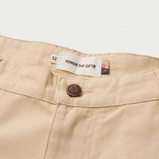 Honor The Gift Canvas Piping Pant - Bone