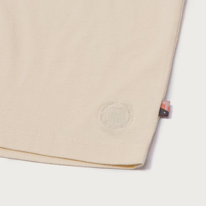 Honor The Gift Crest Logo Box Tee - Cream