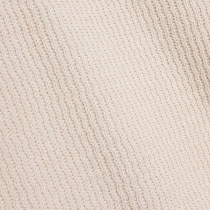 Honor The Gift Wavy Knit L/S Polo - Bone