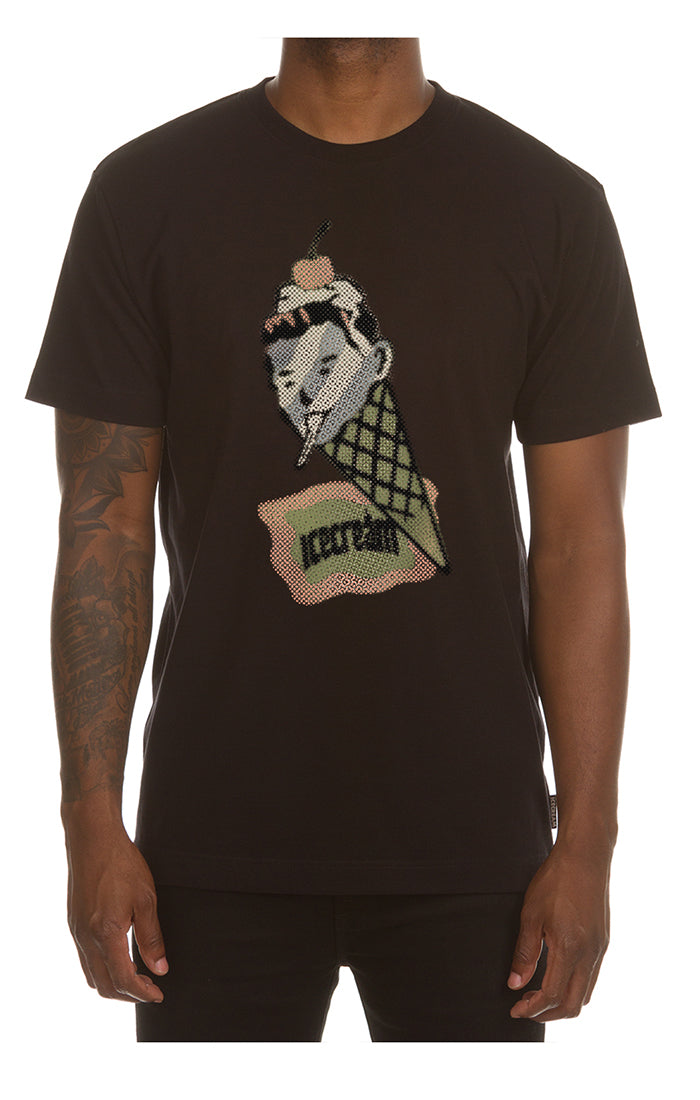 ICECREAM coneman s/s tee - black