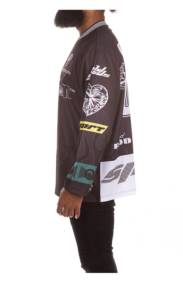 ICECREAM good food ls jersey - black