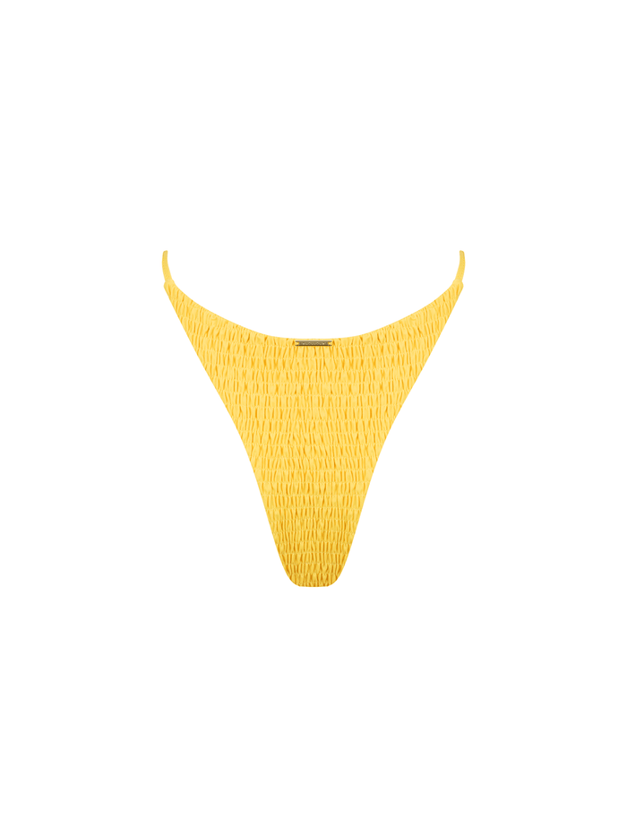 Livia Bottom / Yellow Smocked - Kotomi Swim