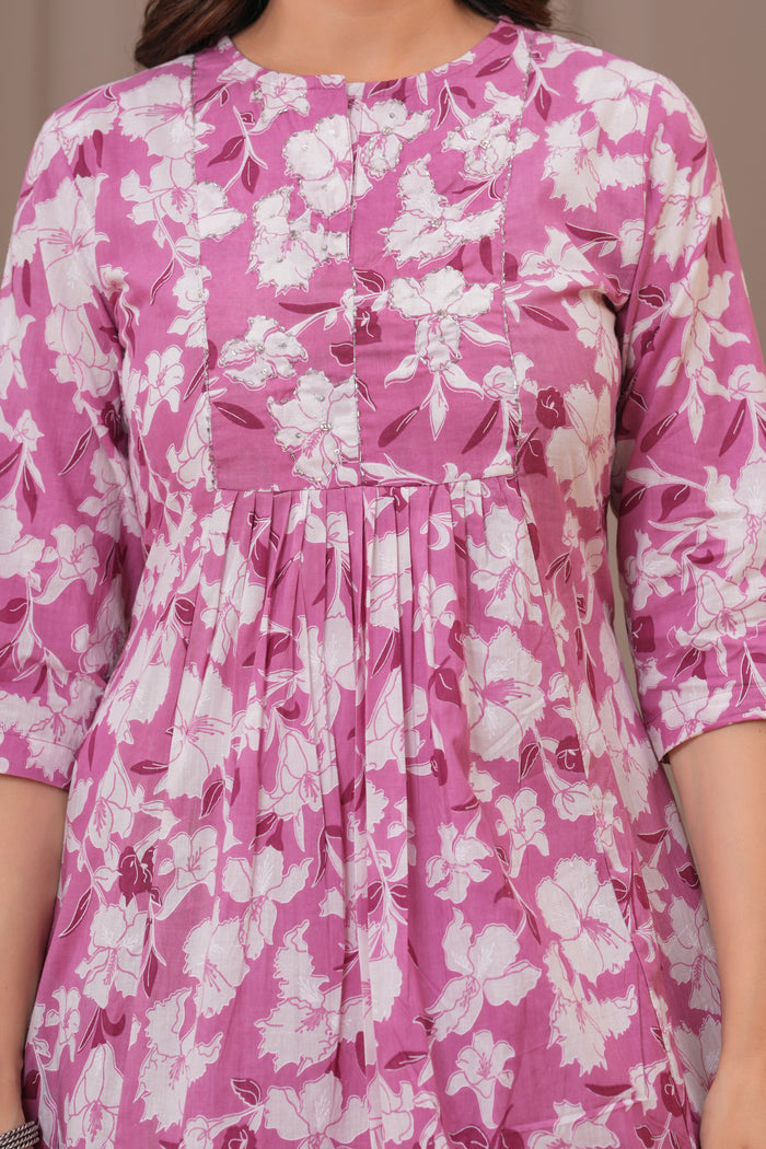 ONION PINK PLEATED