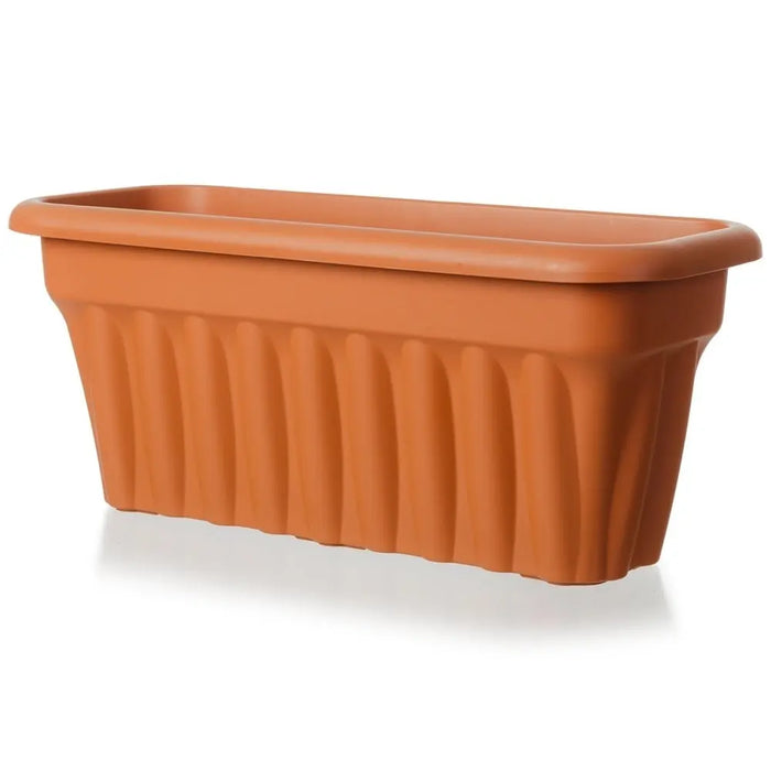Pack of 2- 60cm Vista Rectangular Plastic Trough Planter Wham Storage