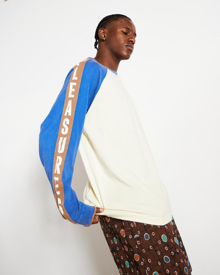 PLEASURES TECHNO RAGLAN LONG SLEEVE - OFF WHITE