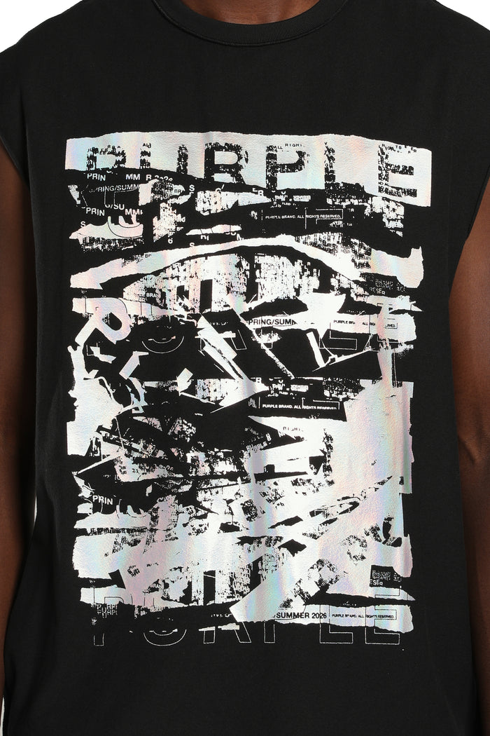 Purple Brand P103-TBIF226 TEXTURED SLEEVELESS TEE