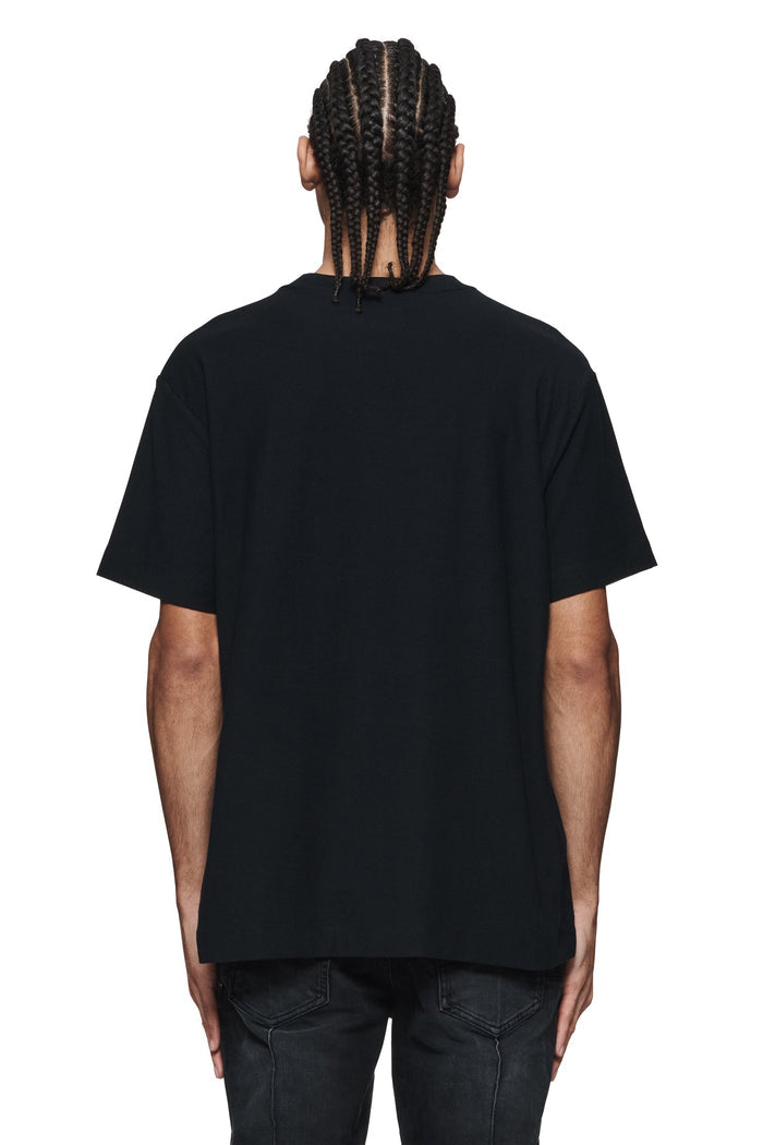 Purple Brand P104 Black JGBB324 Gothic Wordmark Tee - Black