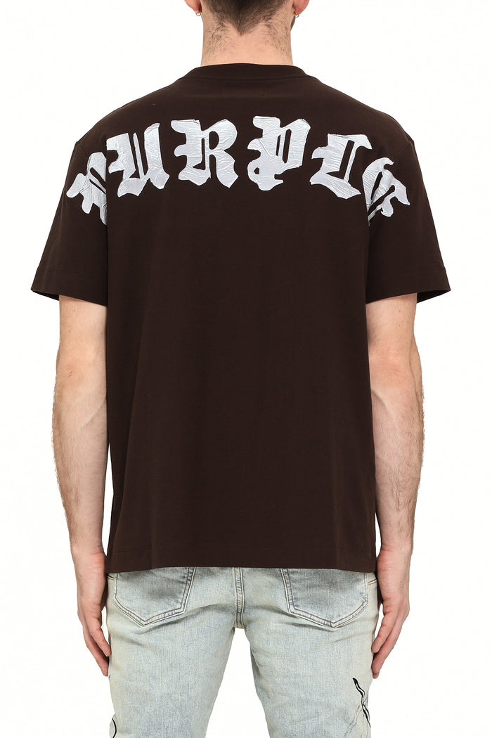 Purple Brand P104 Brown TBTW425 Textured Inside Out Tee - Brown