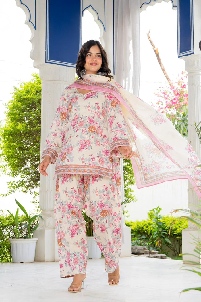 ROSE BLOOM FARSHI SALWAR SET