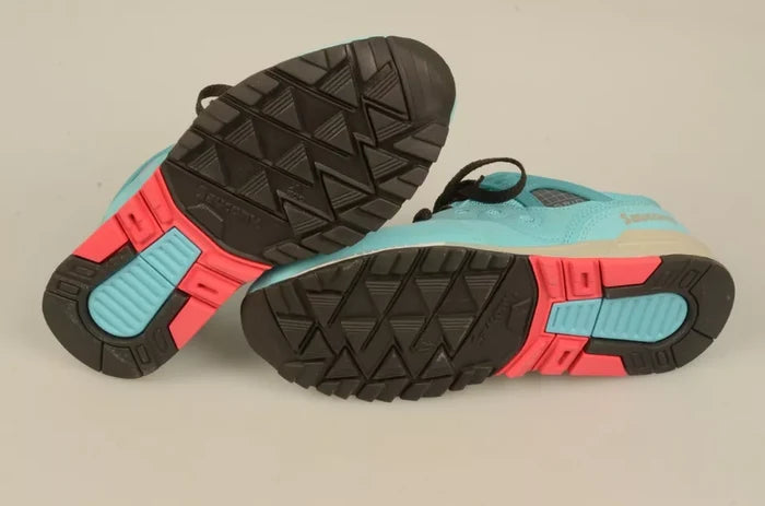 Saucony GRID SD2015 S70217-12 Teal White Red Mens Sneakers