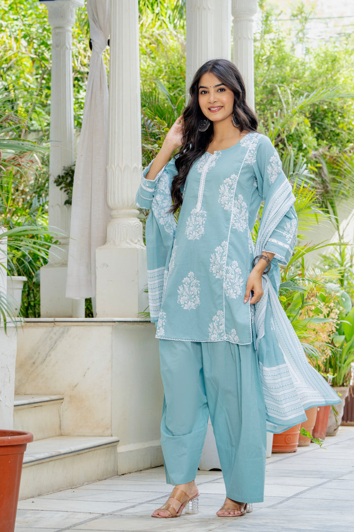 SKY BLOOM FARSHI SUIT SET