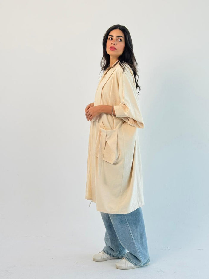 Summer Oversized Kimono-Beige