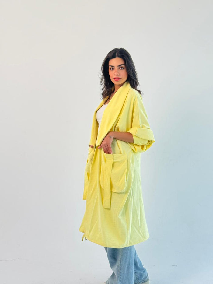 Summer Oversized Kimono-Yellow