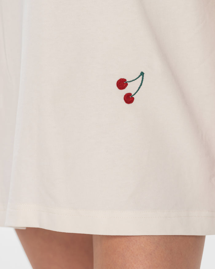 Buy T-Shirt with Embroidered Cherry β Tops by Ksenia Schnaider | Ethical & Sustainable Fashion