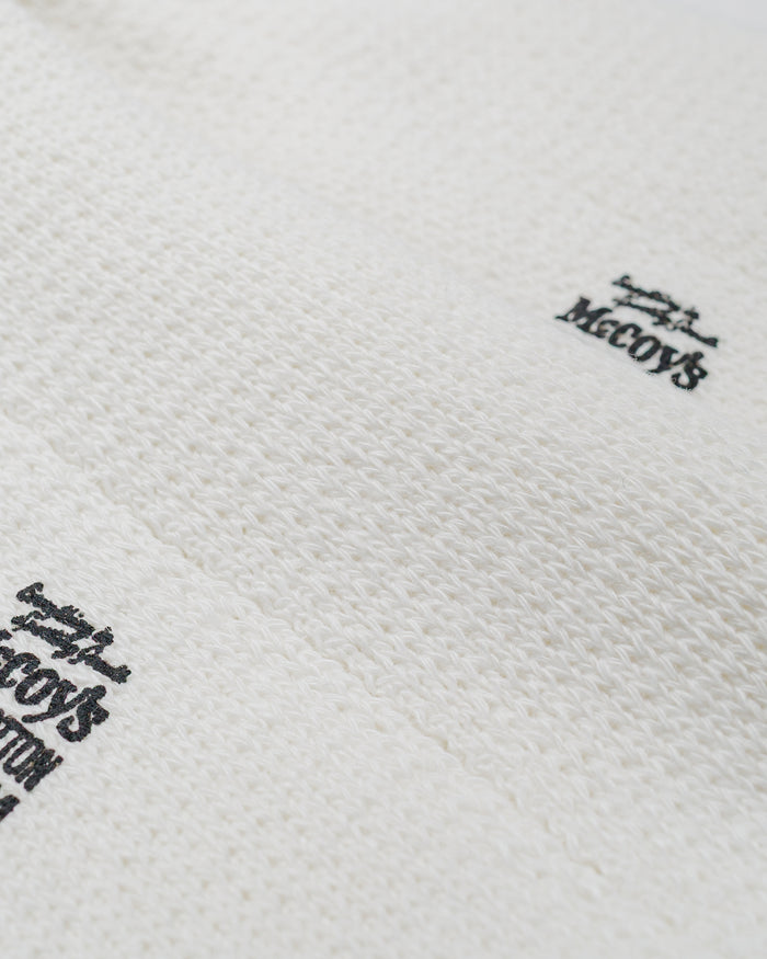 lost & found The Real McCoy's The Real McCoy’s MA22011 McCoy's 2PCS Pack Socks White