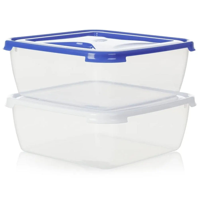 10 litre Square Plastic Cake Box with Lid Wham Storage