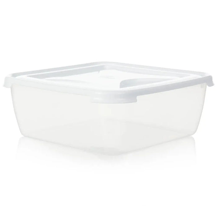 10 litre Square Plastic Cake Box with Lid Wham Storage