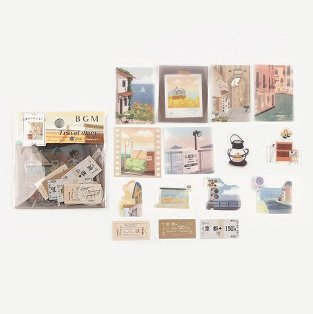 BGM Flake Sticker - Travel Diary - City