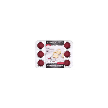 12 cup PushPan Aluminium Muffin Tin PushPan