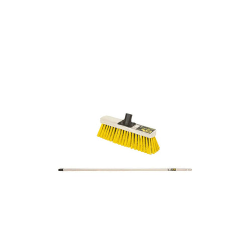 12 inch Broom Head FSC 100% with Wooden Handle 137cm Wham Storage