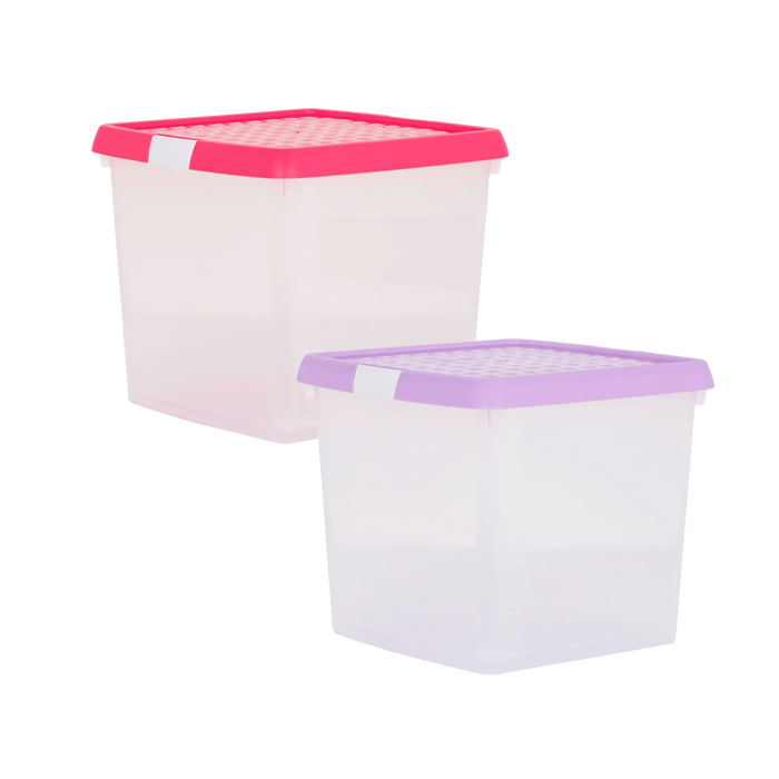 14 Litre Wham Clip Square Storage Box with Lid 9.02 Wham Storage