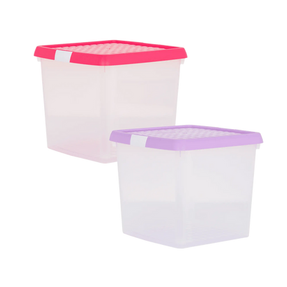 14 Litre Wham Clip Square Storage Box with Lid 9.02 Wham Storage